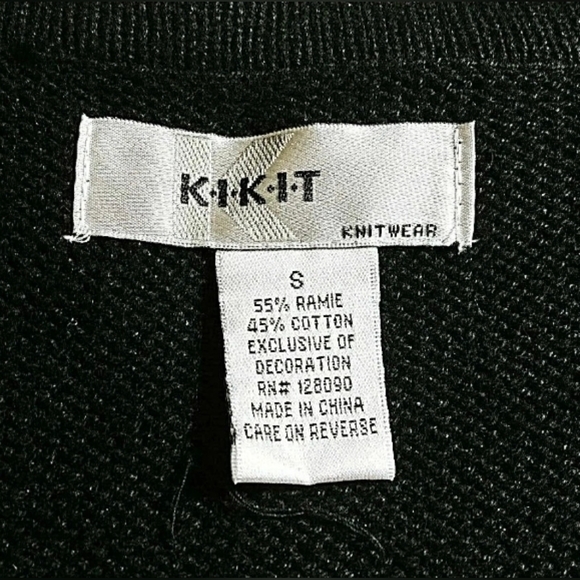 Y2K Snowflake Sweater Vest Rhinestone Beading Sequins Knitwear Small Kikit - Picture 9 of 9